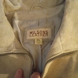 Wilsons Leather Cream Jacket XL
